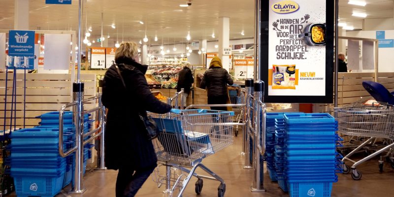 Adverteren in supermarkt